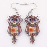 "Daisy Eyes" Owl Earrings