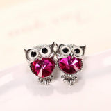 "Twin Owls" Earrings