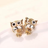 "Twin Owls" Earrings