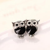 "Twin Owls" Earrings