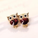 "Twin Owls" Earrings