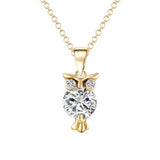 "Diamond" Owl Necklace