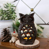 "Owl's Solace" Owl Candle Holder