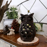 "Owl's Solace" Owl Candle Holder