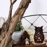 "Owl's Solace" Owl Candle Holder