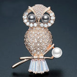 "Queen" Owl Brooch