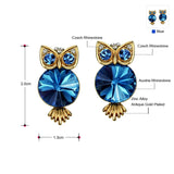 "Agathe" Owl Earrings