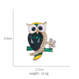 "Lucie" Owl Brooch