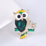 "Lucie" Owl Brooch