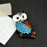 "Estelle" Owl Brooch