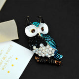 "Estelle" Owl Brooch