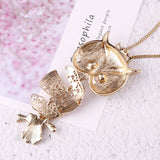 "Bessie" Owl Necklace