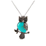 "Evelyn"  Owl Necklace