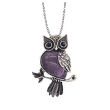 "Evelyn"  Owl Necklace