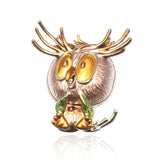 "Yael" Owl Brooch