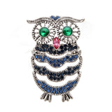 "Clotilde" Owl Brooch