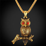 "Sandrine" Owl Necklace