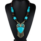 "India" Owl Necklace