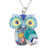 "Spring Colors" Owl Necklace