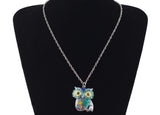 "Spring Colors" Owl Necklace