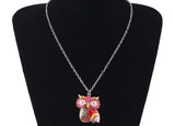 "Spring Colors" Owl Necklace