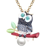 "April" Owl Necklace