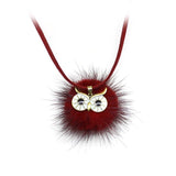 "Blueberry" Owl Necklace