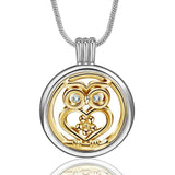 "Giorgia" Owl Necklace Aromatherapy