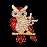 "Pure Love" Owl Brooch