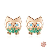 "Scarlett" Owl Earrings