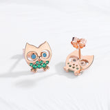 "Scarlett" Owl Earrings