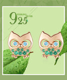 "Scarlett" Owl Earrings