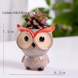 "Charline" Owl Flower Pot